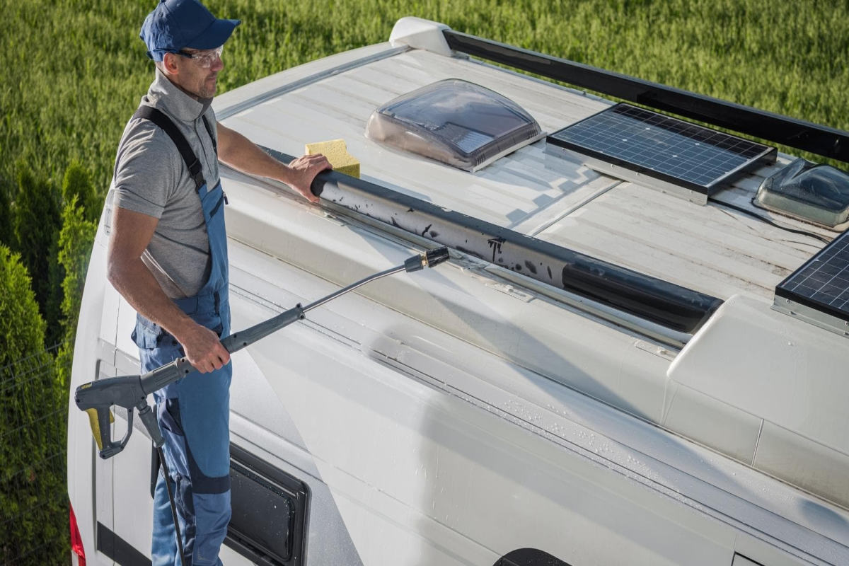 Travel Trailer Roof Cleaner and Conditioner